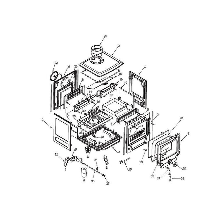 AGA Ludlow Centre Fire Grate - C2122