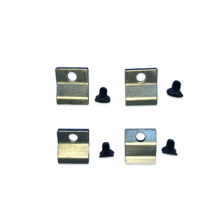 Graphite Inset Convector Glass Clips - StoveSpareParts